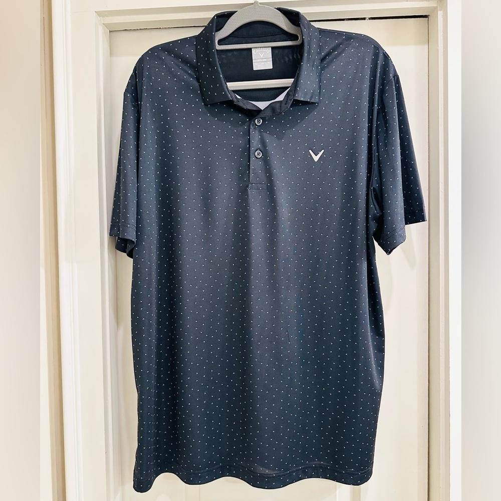 Callaway Opti Dry Black Polo Shirt